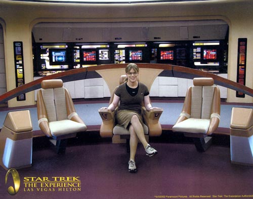 Me on the bridge of USS Enterprise
